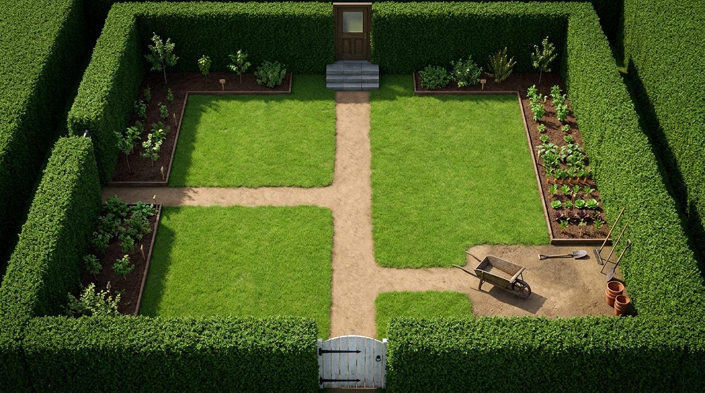 Jardin Arrière Isolé