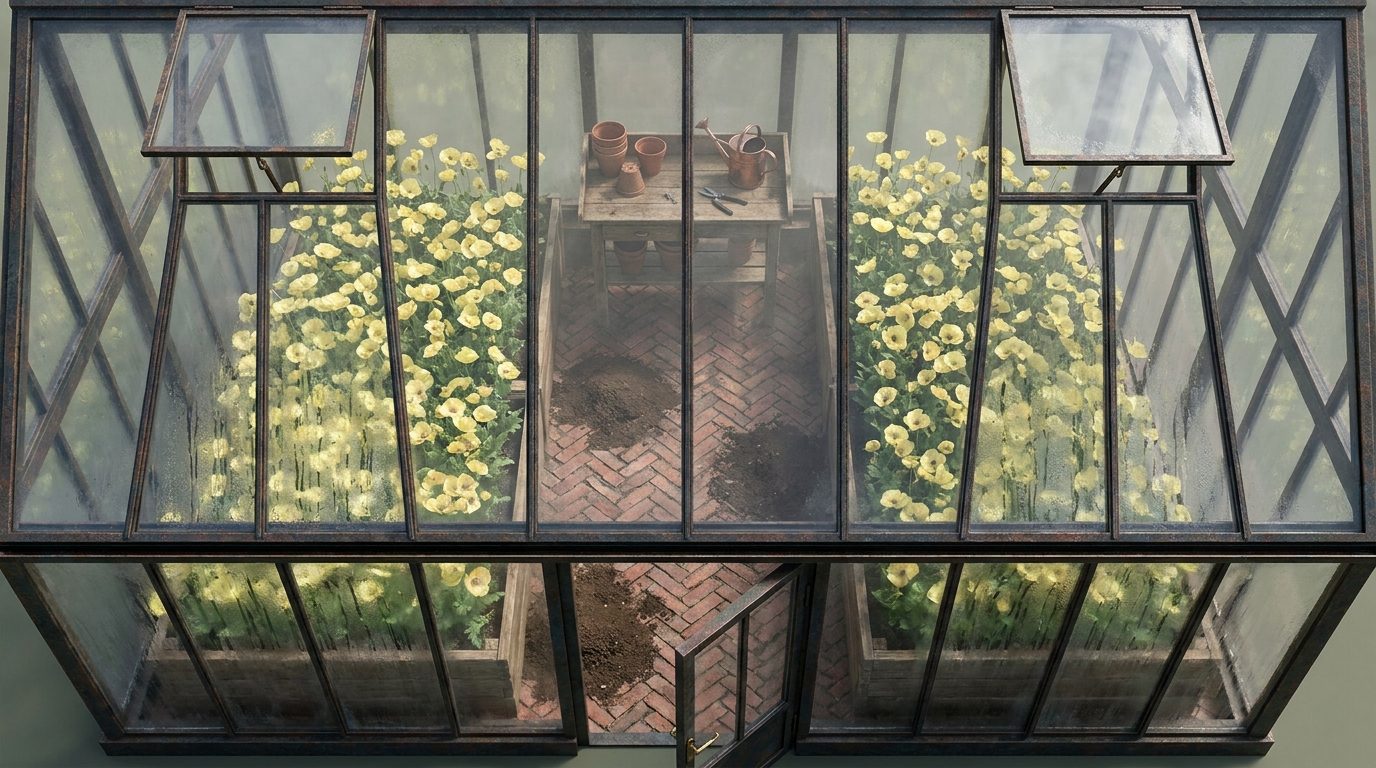 Strange Floral Greenhouse scene 1