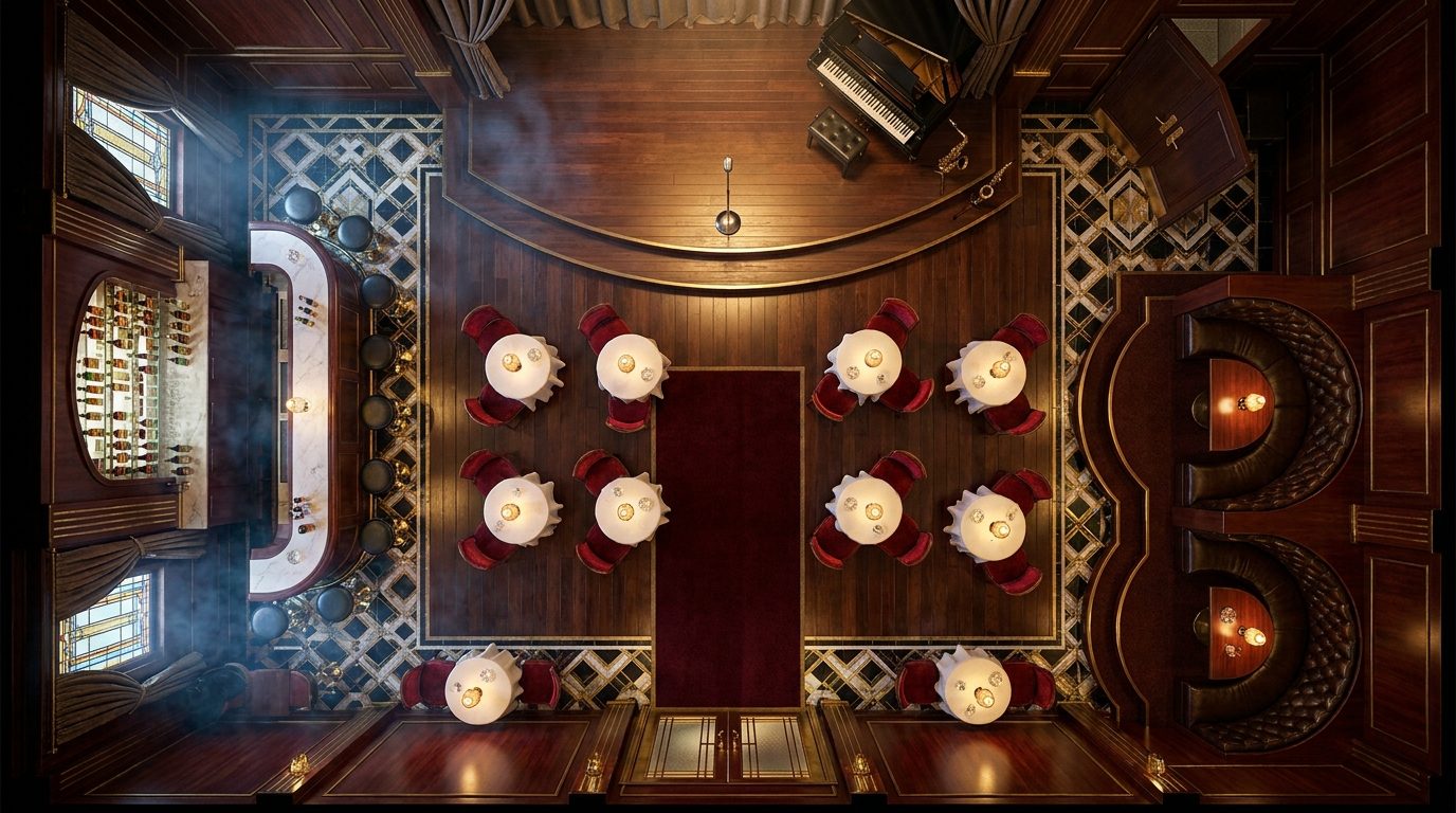 Club de Jazz Art-Déco scene 1