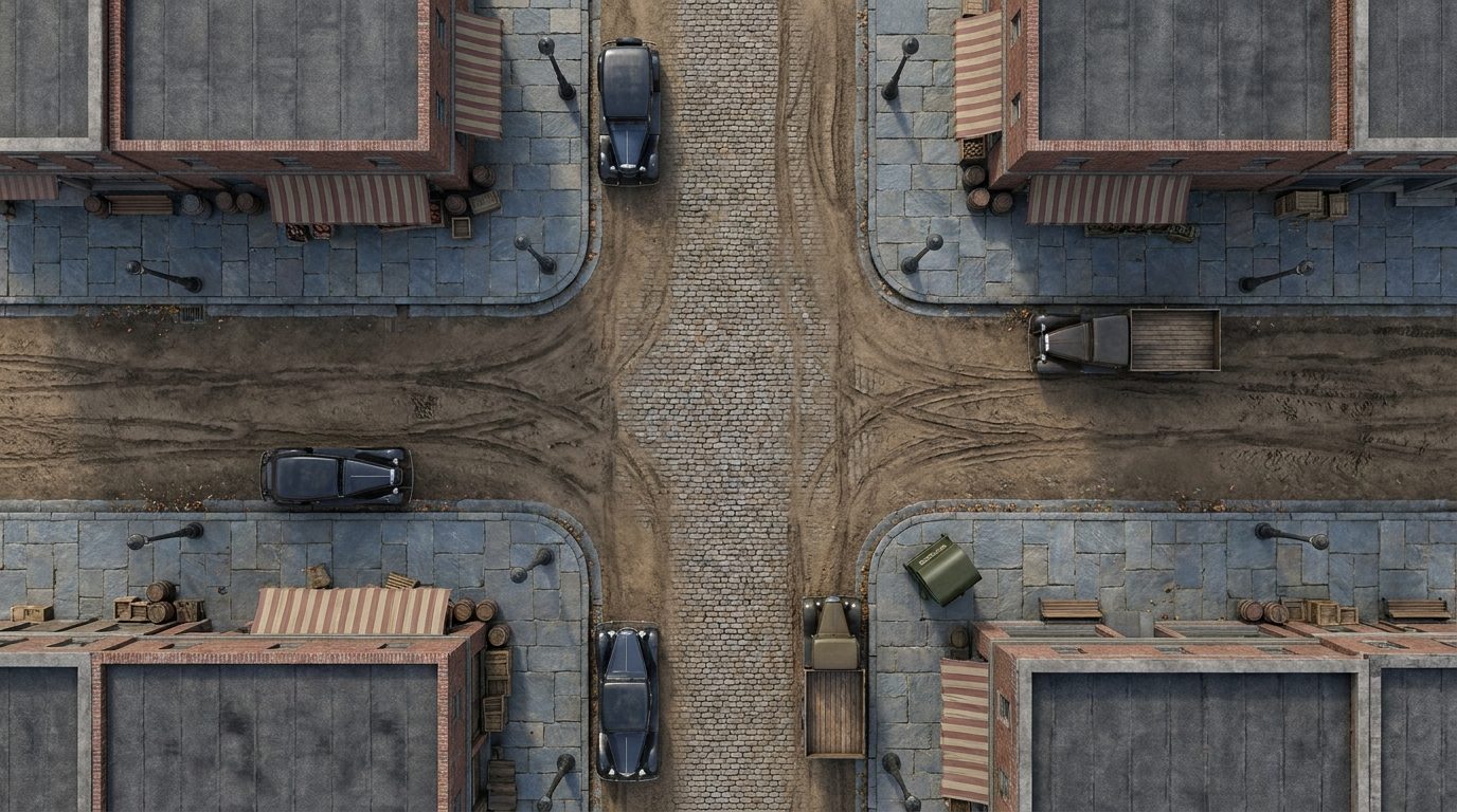 Calles Principales del Pueblo (Años 30)