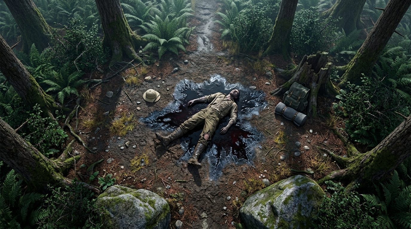 Bloody Forest Clearing scene 1