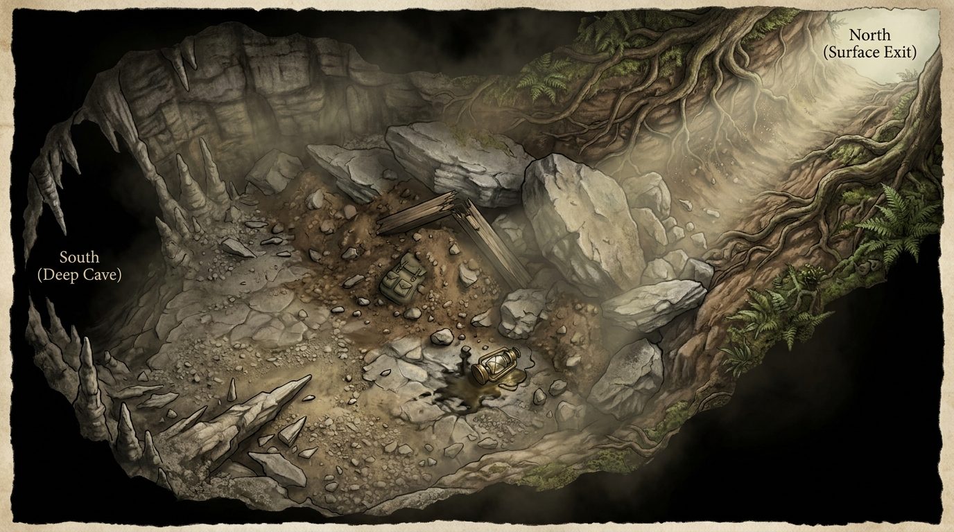 Collapsing Cave Exit
