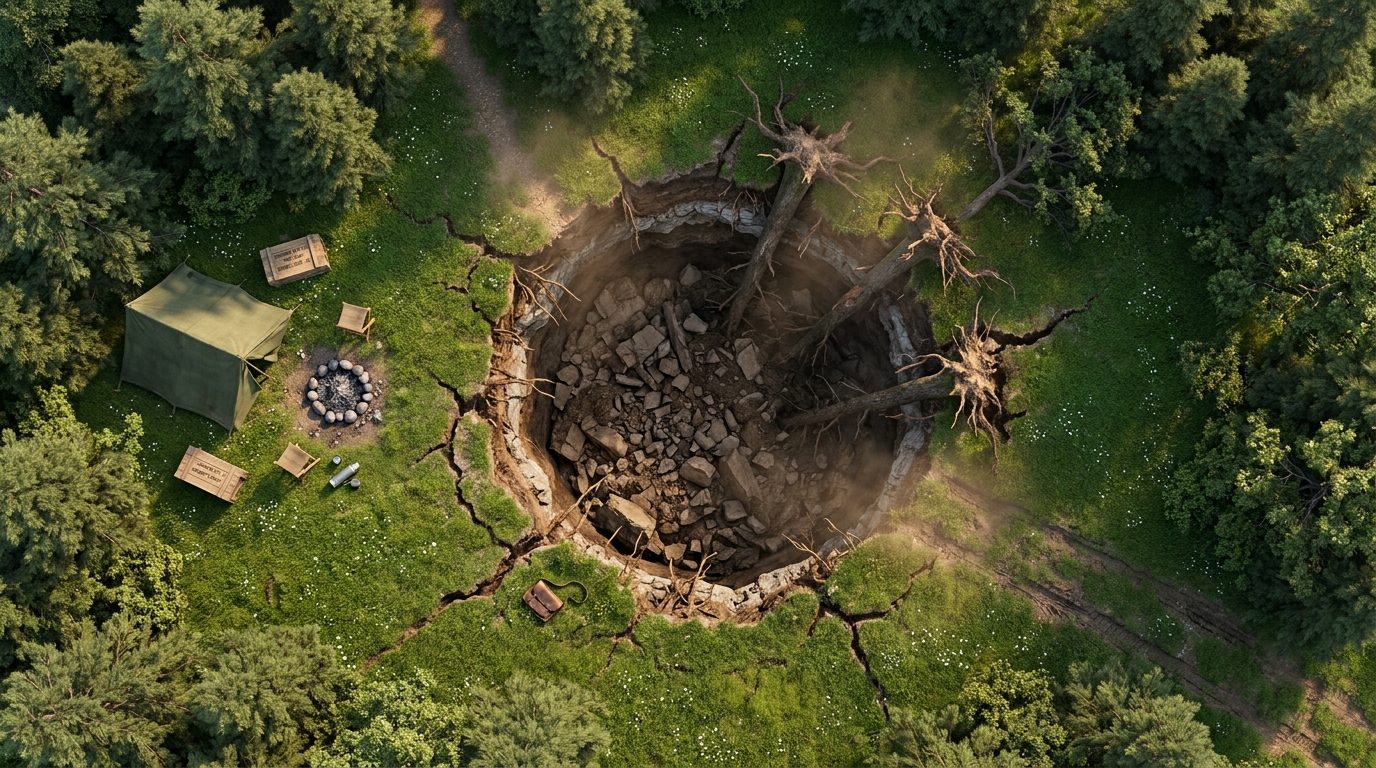Forest Crater Clearing scene 1