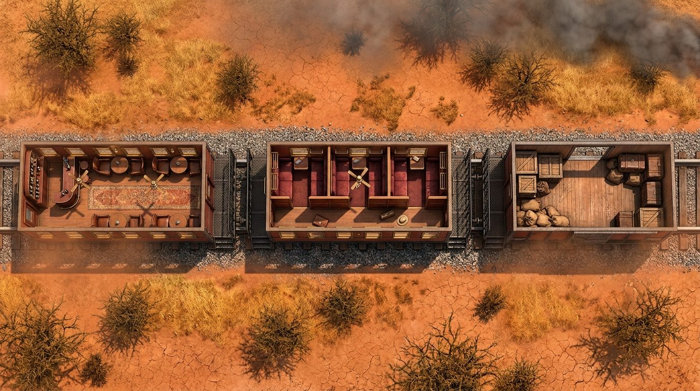 African Savanna Railway scene 1
