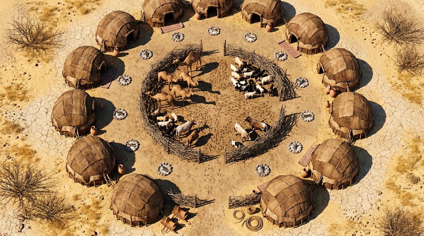 Campamento Nómada de las Llanuras Áridas