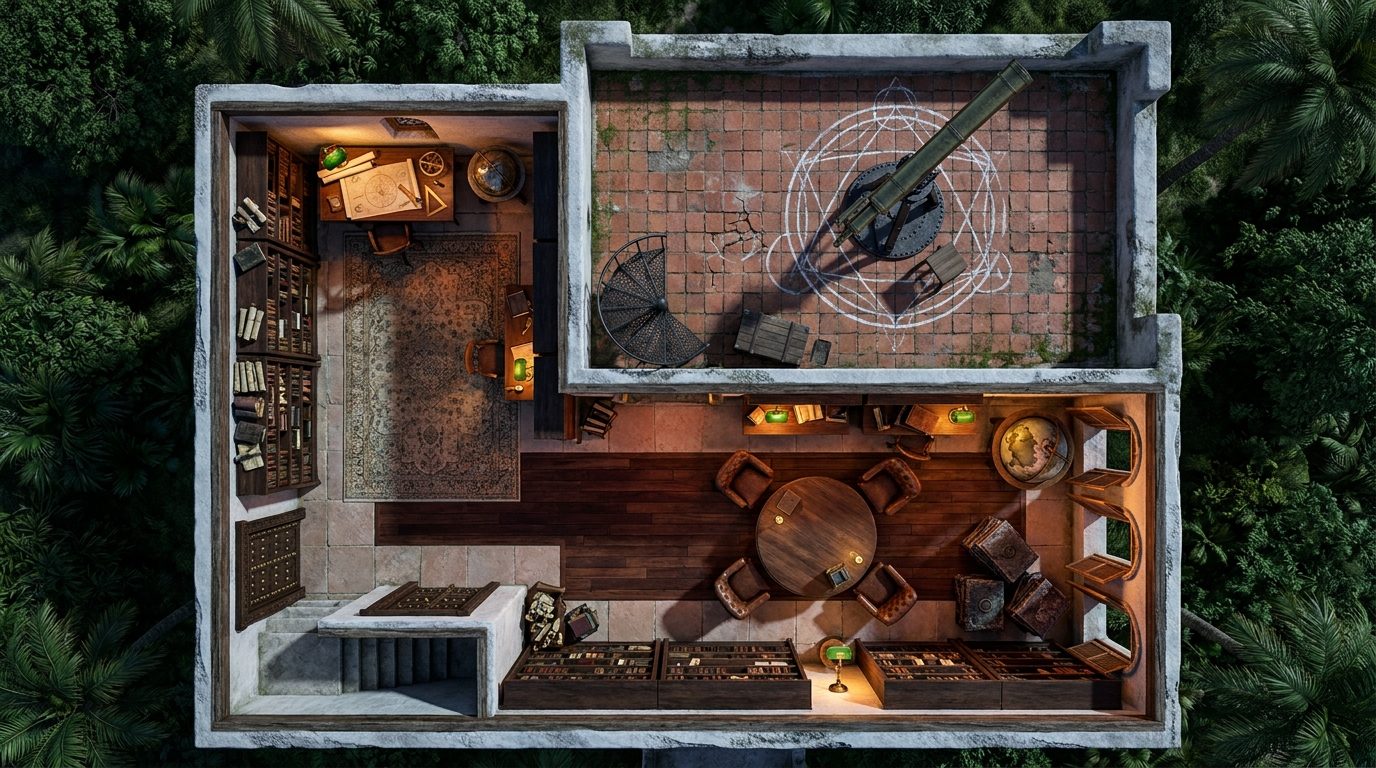Townhouse Observatory and Occult Library