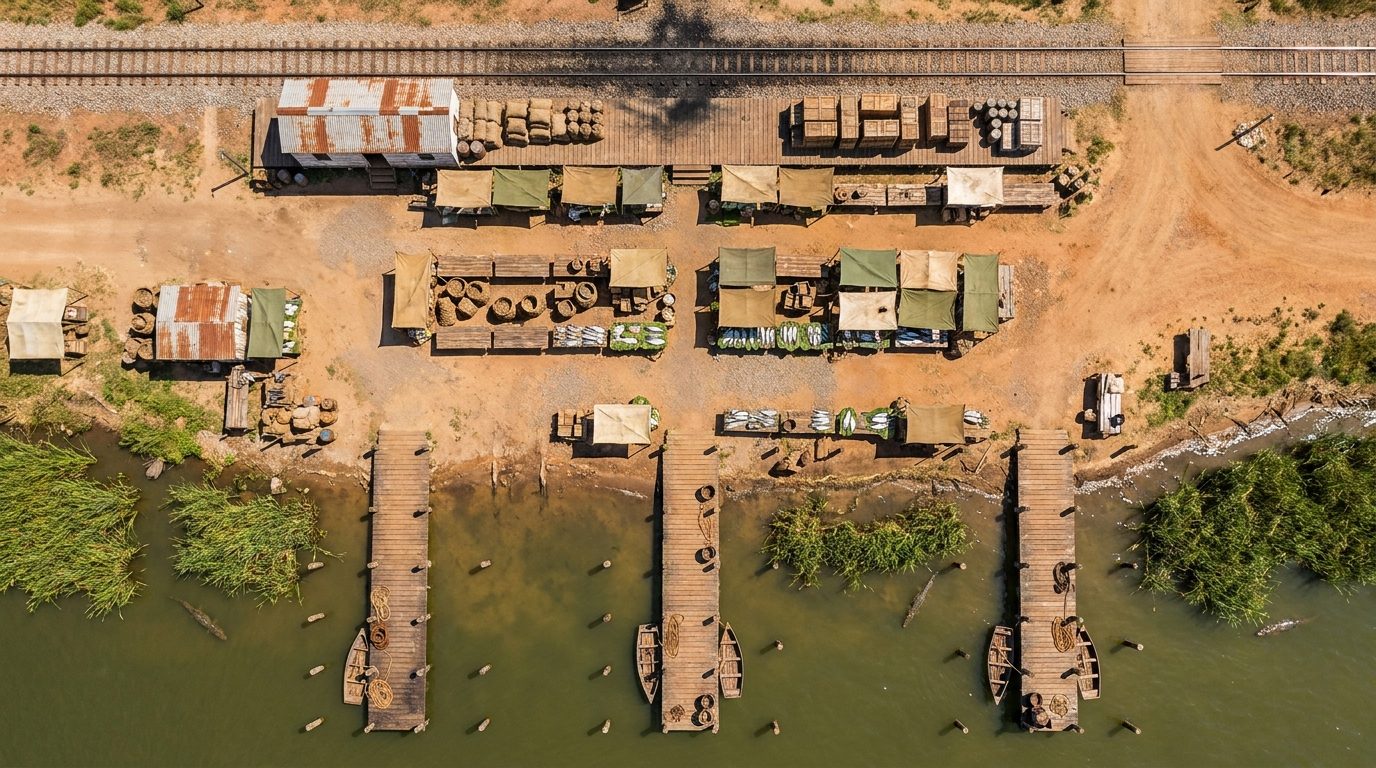 Muelles y Mercado del Lago Fronterizo