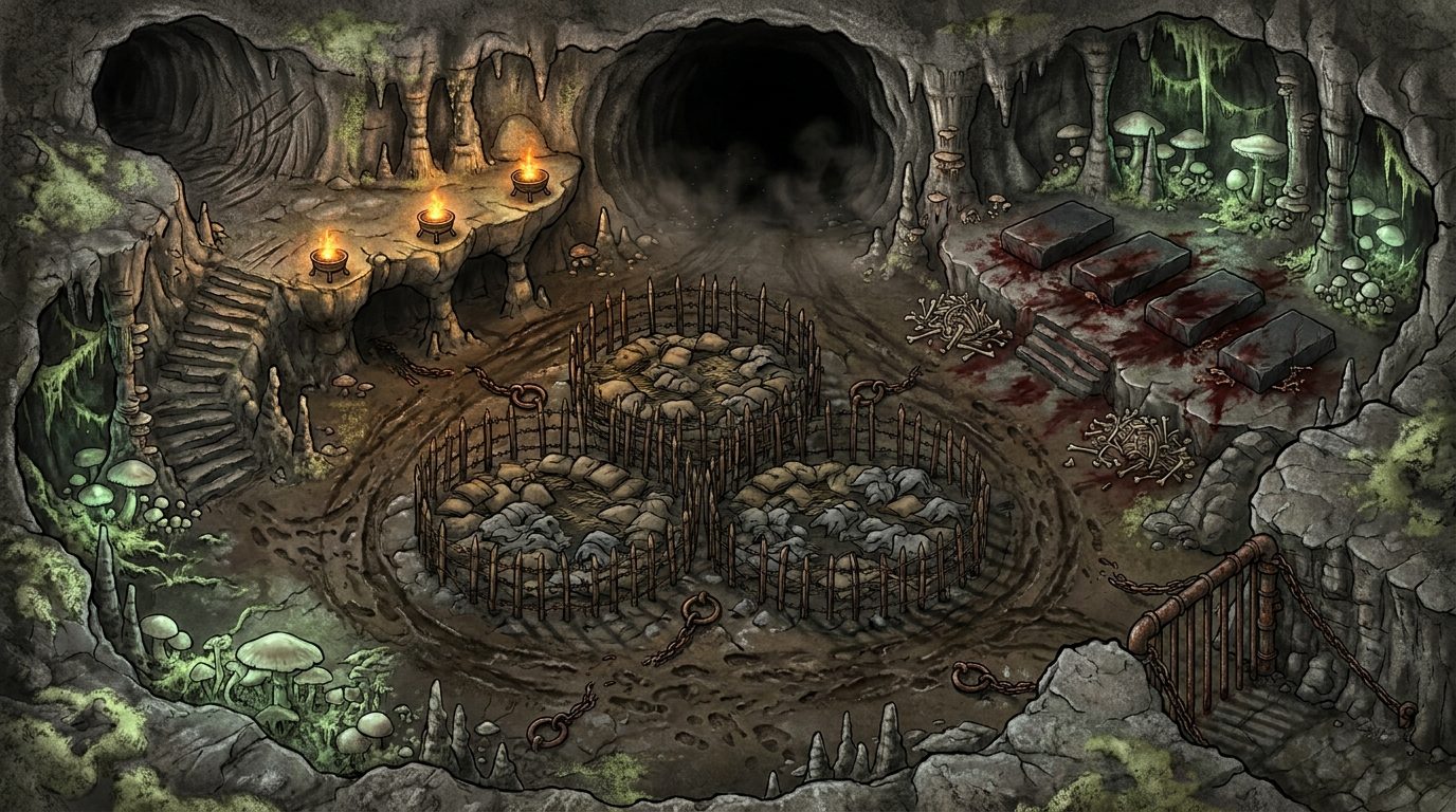 Underground Slave Pens scene 1