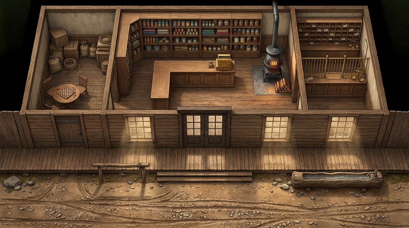 1920s Rural Mining Town and General Store