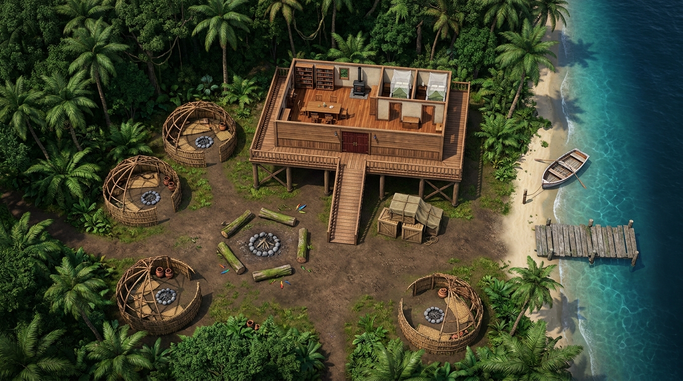 Isolated Jungle Wooden Mission