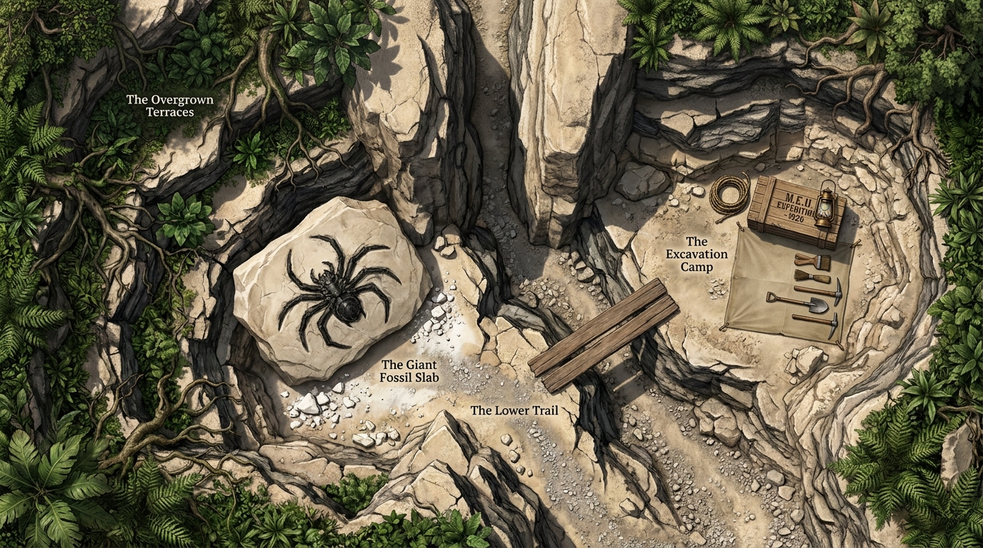 Ancient Giant Arthropod Fossil Gorge