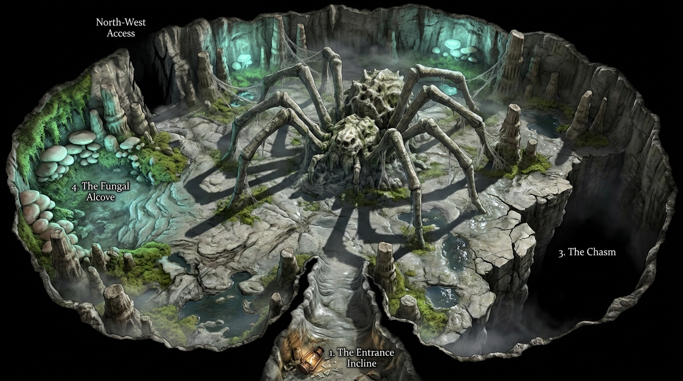 1920s Limestone Spider Cavern