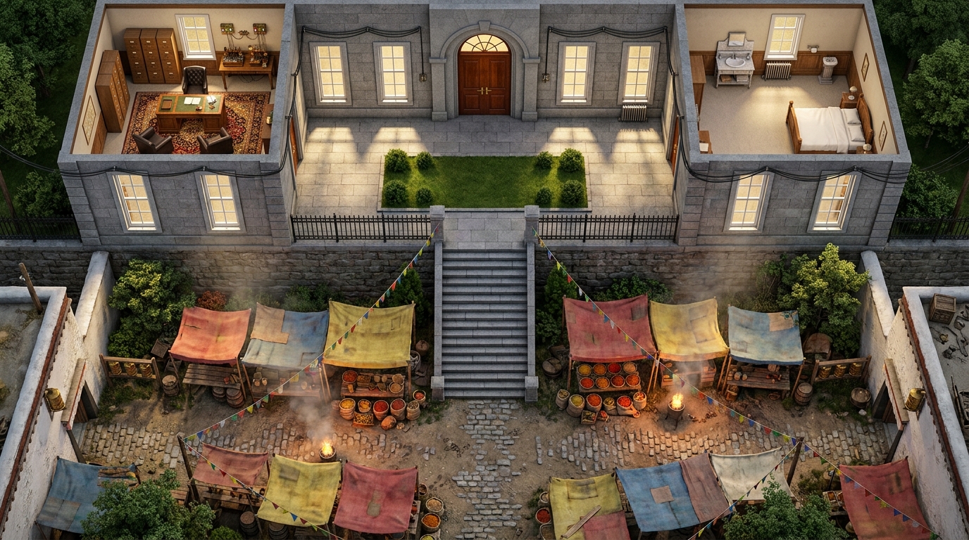 1920s Western Consulate and Sacred Market