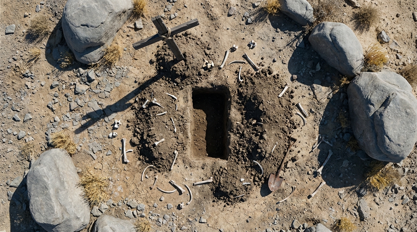Desecrated Desert Grave