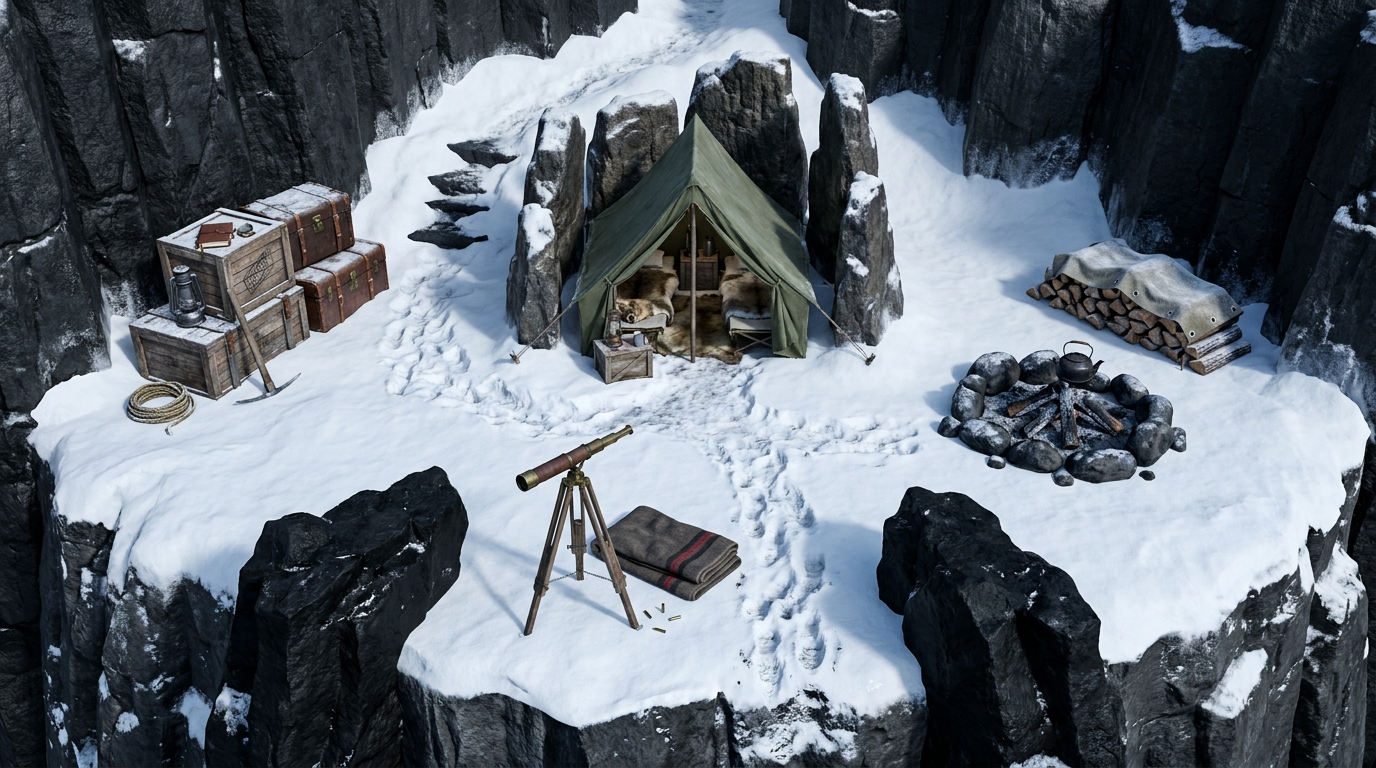 Hidden Cultist Mountain Camp