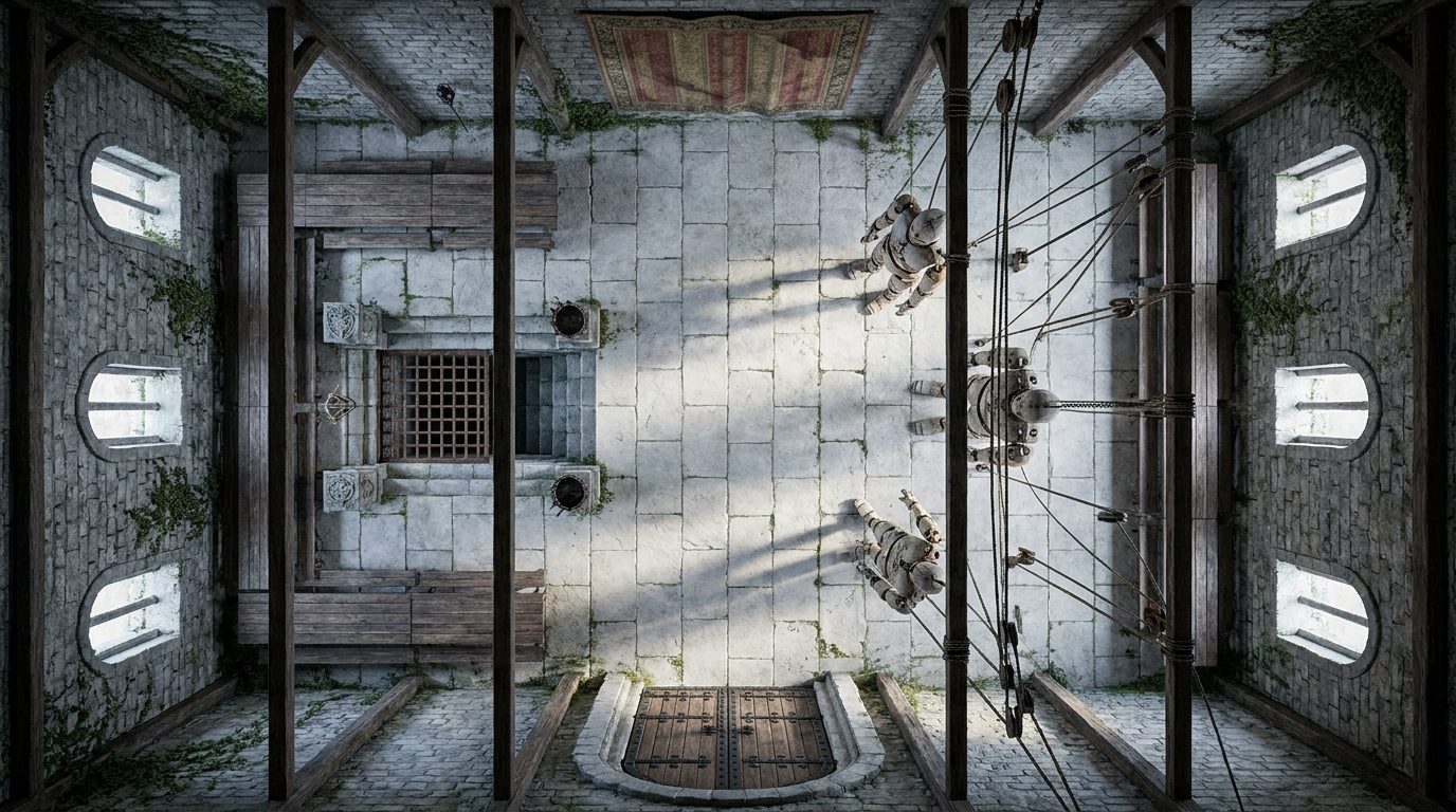 Isolated Medieval Castle & Occult Crypt