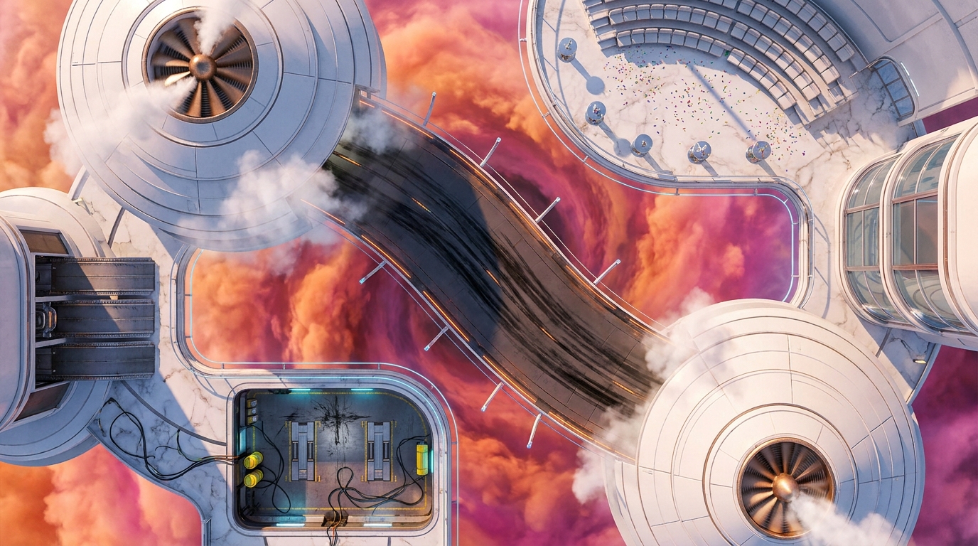 Aerial Hovercraft Race Track