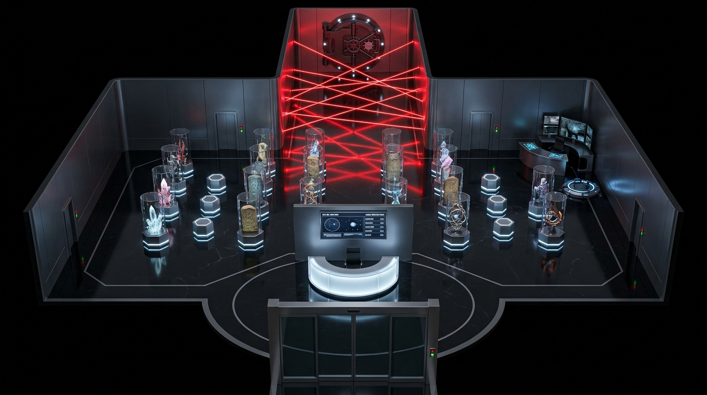 Dark Futuristic Museum Heist