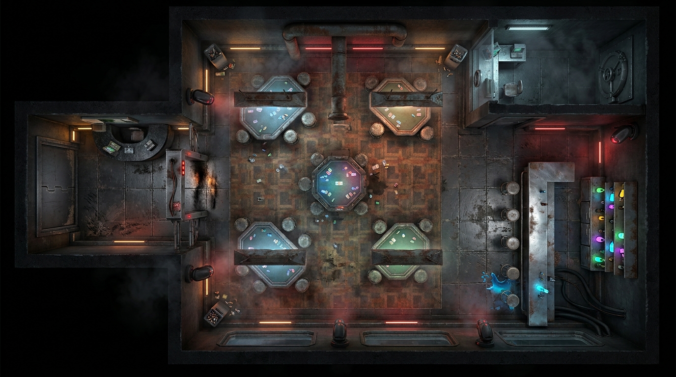 Shady Sci-Fi Underground Casino