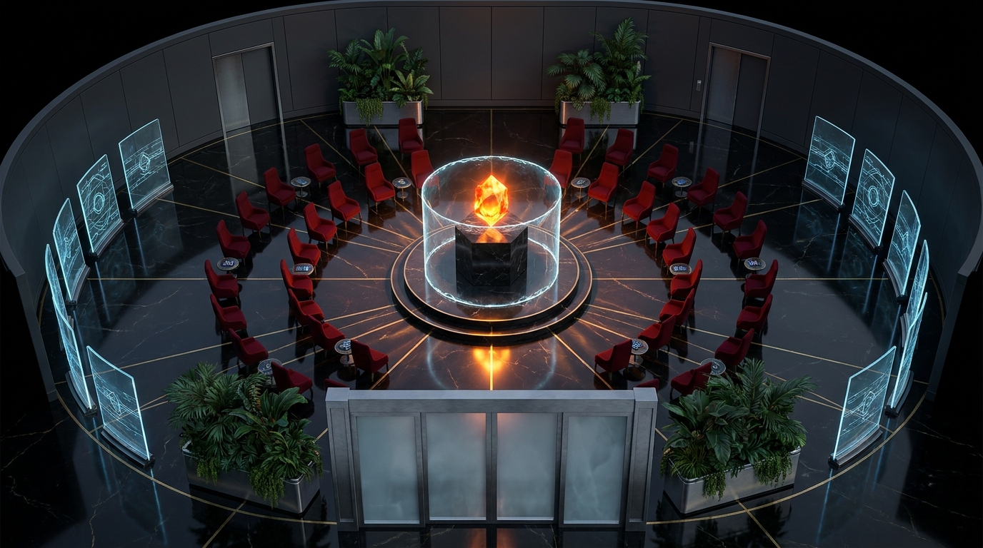 Holographic Auction Hall and Vault