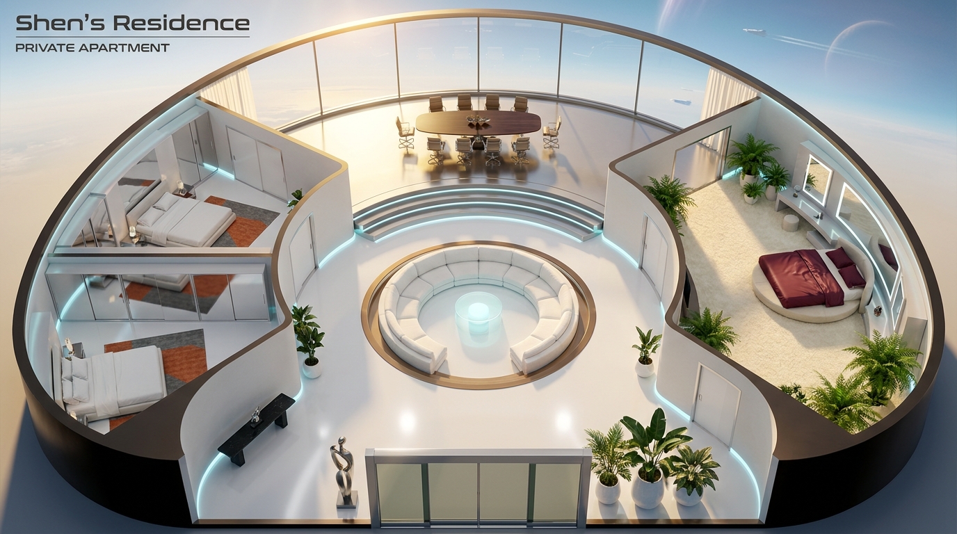 Luxurious Sci-Fi Penthouse