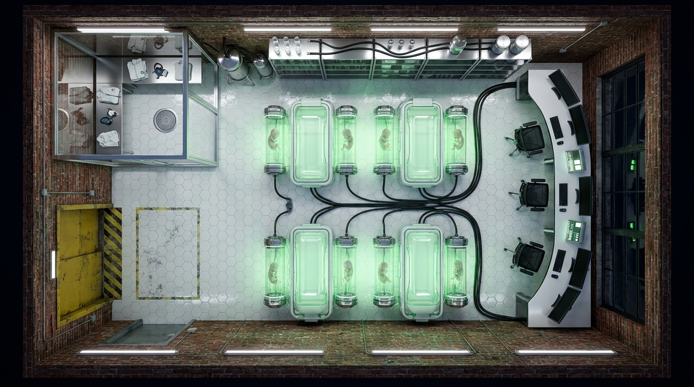 Secret Cloning Lab Warehouse