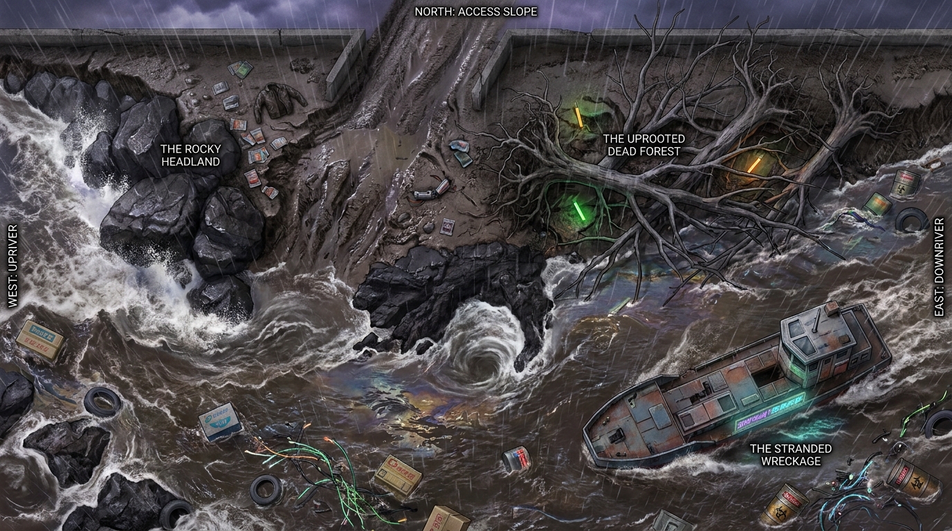Cementerio Fluvial en la Tormenta
