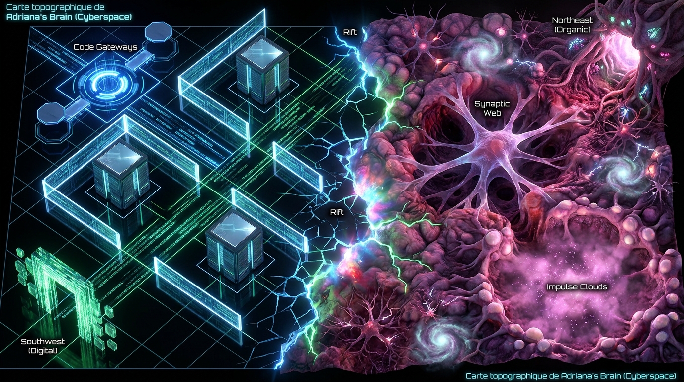 Organic and Digital Cyberspace Node