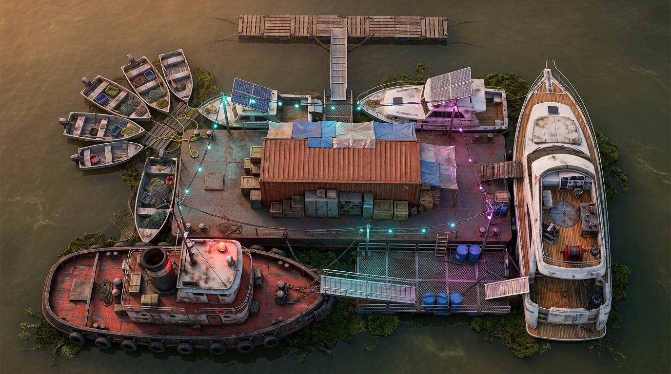 Floating Scavenger Village