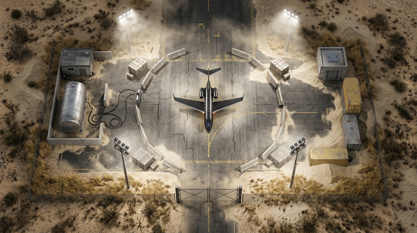 Private Desert Airstrip Ambush