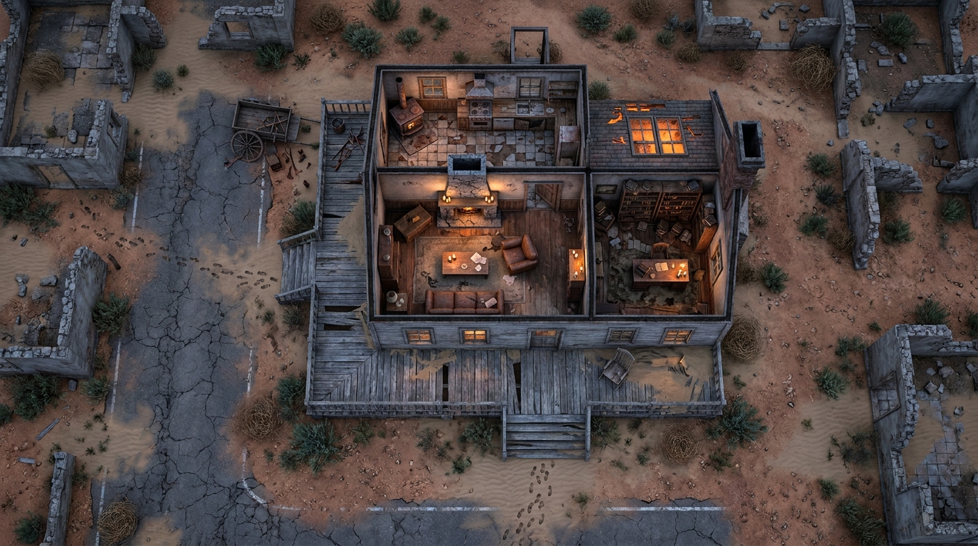 Abandoned Wasteland Ghost Town