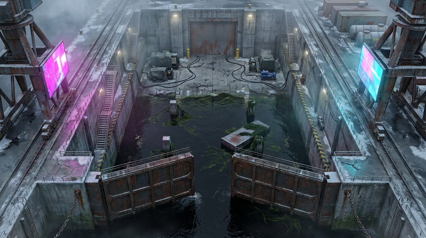 Abandoned Industrial Drydock