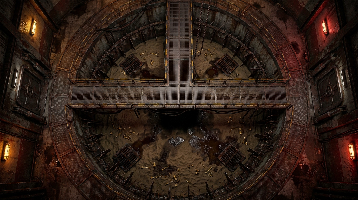Sci-Fi Slaughter Pit and Walkway