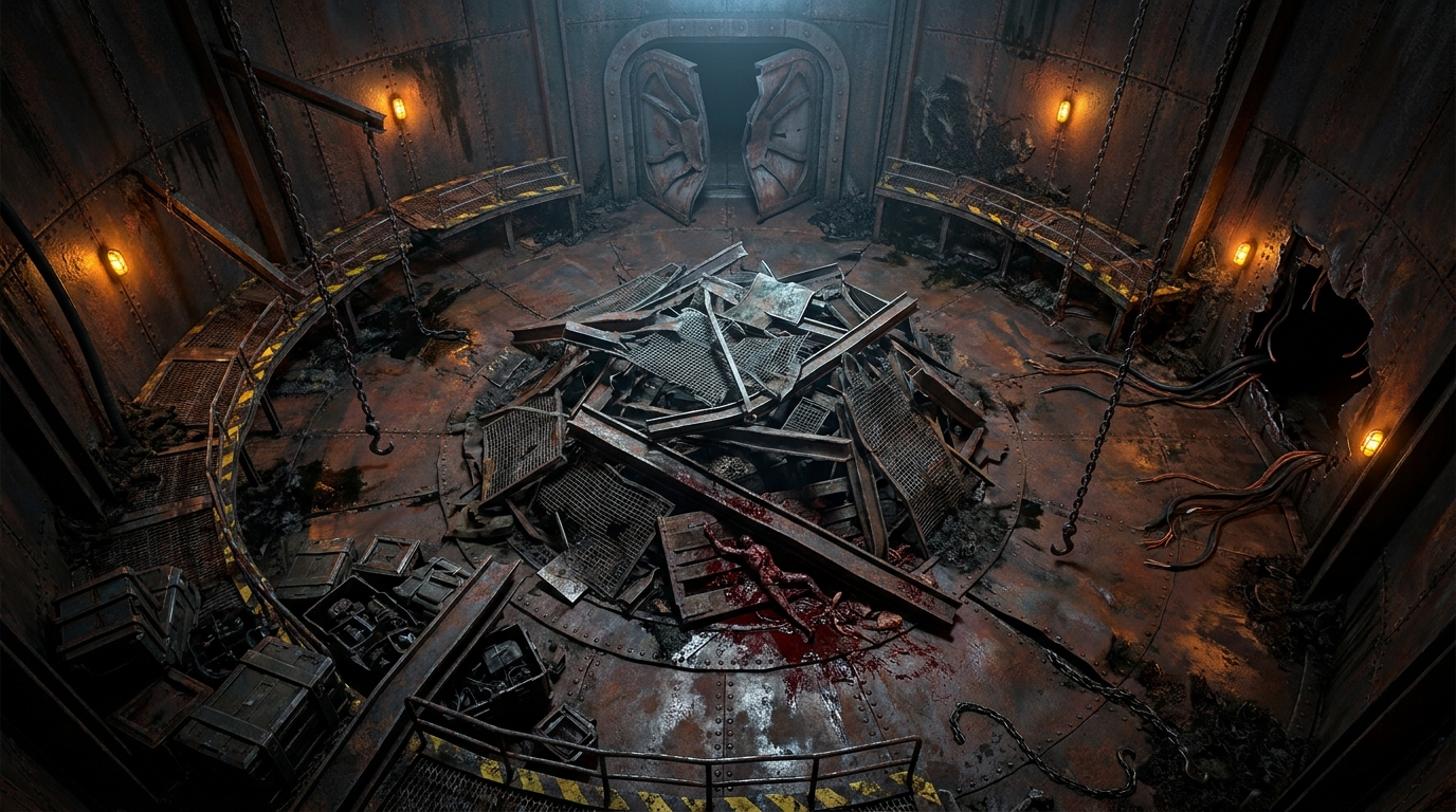Collapsed Industrial Walkways