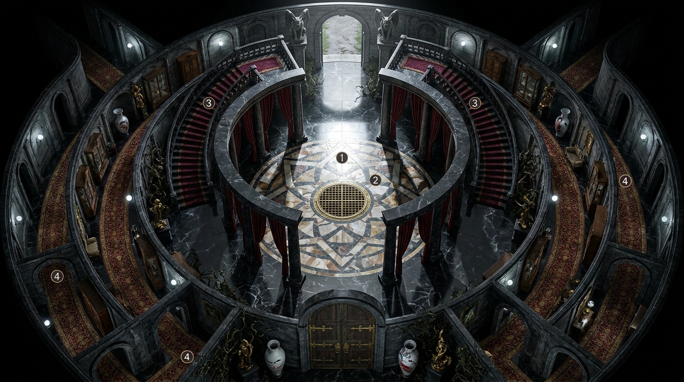 Colossal Sci-Fi Circular Mansion
