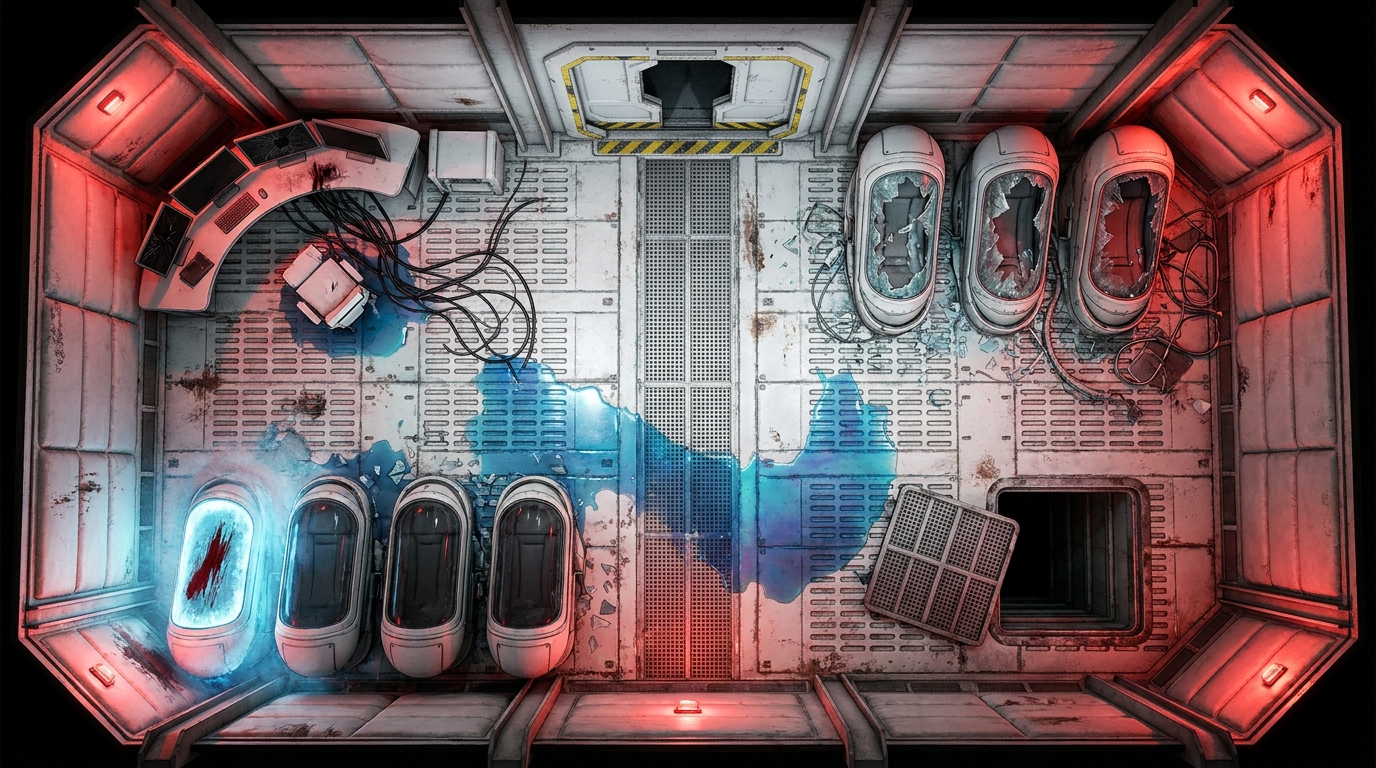 Sector 4: Shattered Cryosleep Chamber