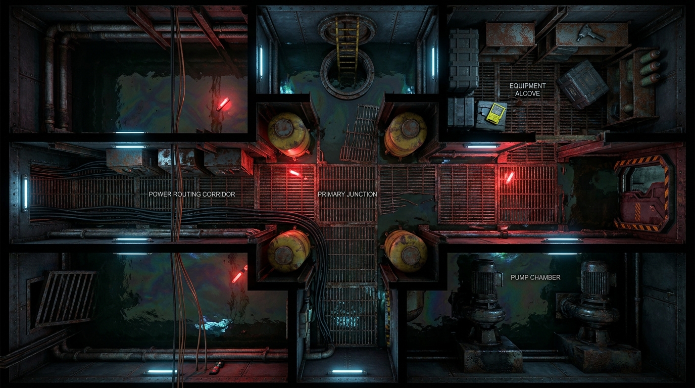 Flooded Sub-Deck Maintenance Tunnels