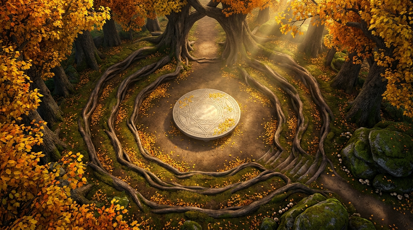 The Council Glade: Autumn Sanctuary scene 1