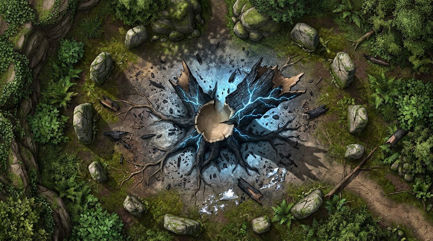 The Blasted Lightning Oak