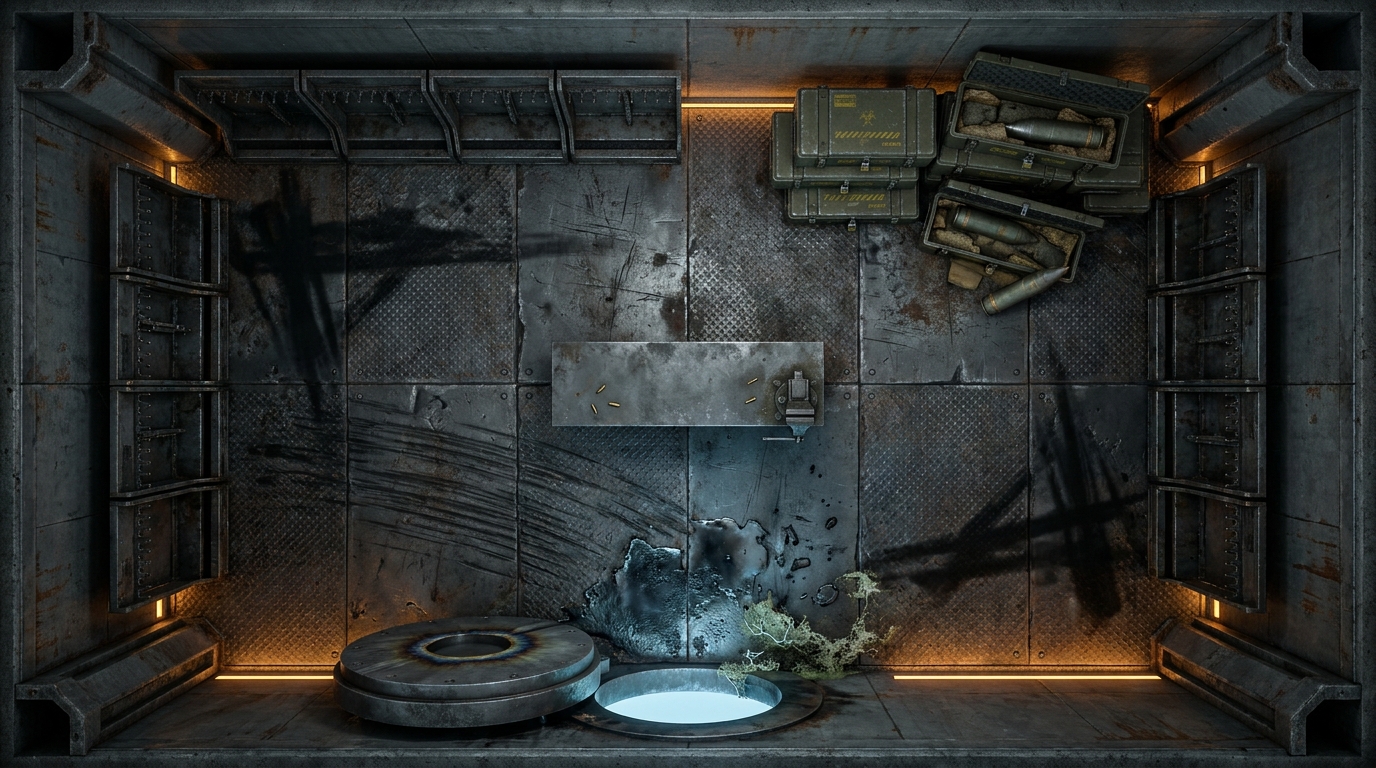 The Pillaged Armory Vault scene 1