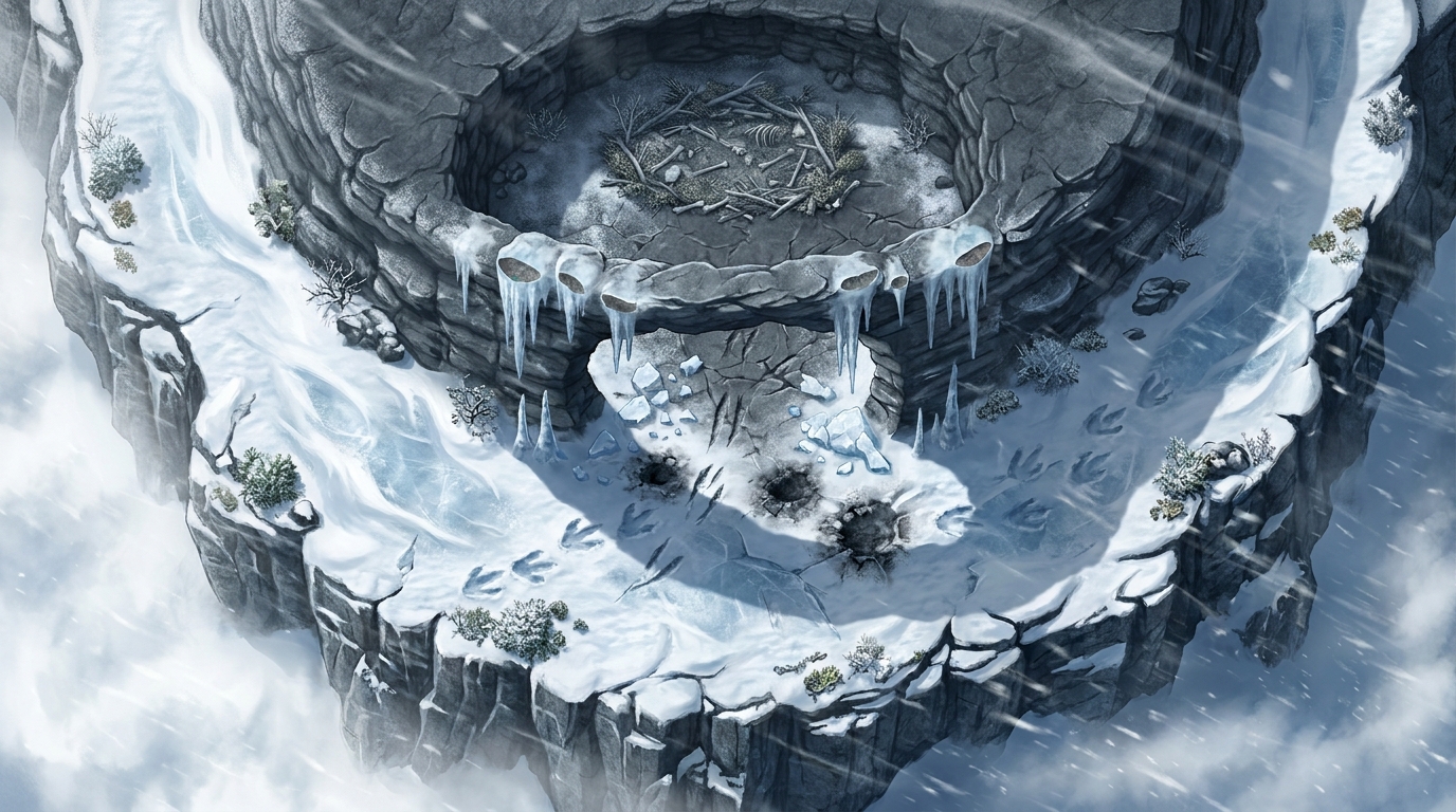The Frost-Rimed Wyvern's Maw Cavern