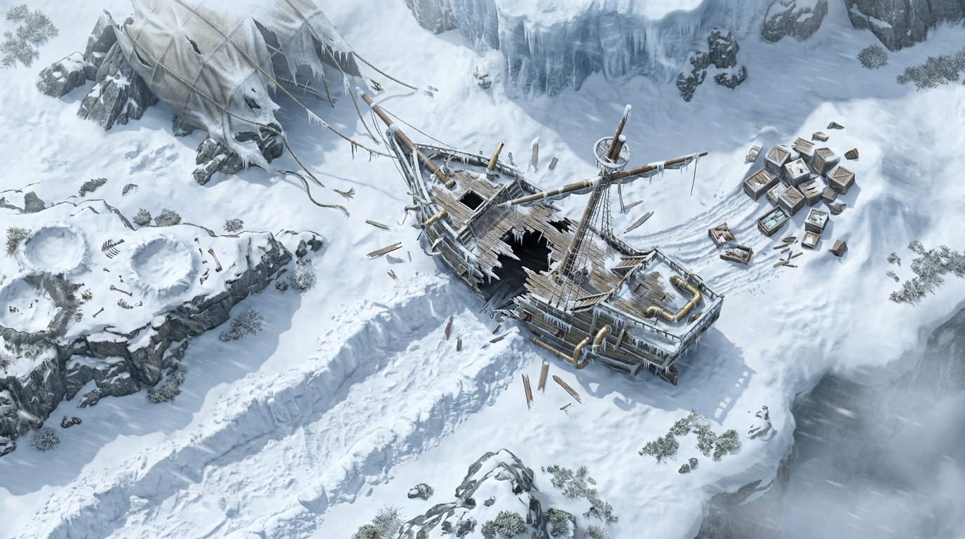 The Frozen Airship Wreck