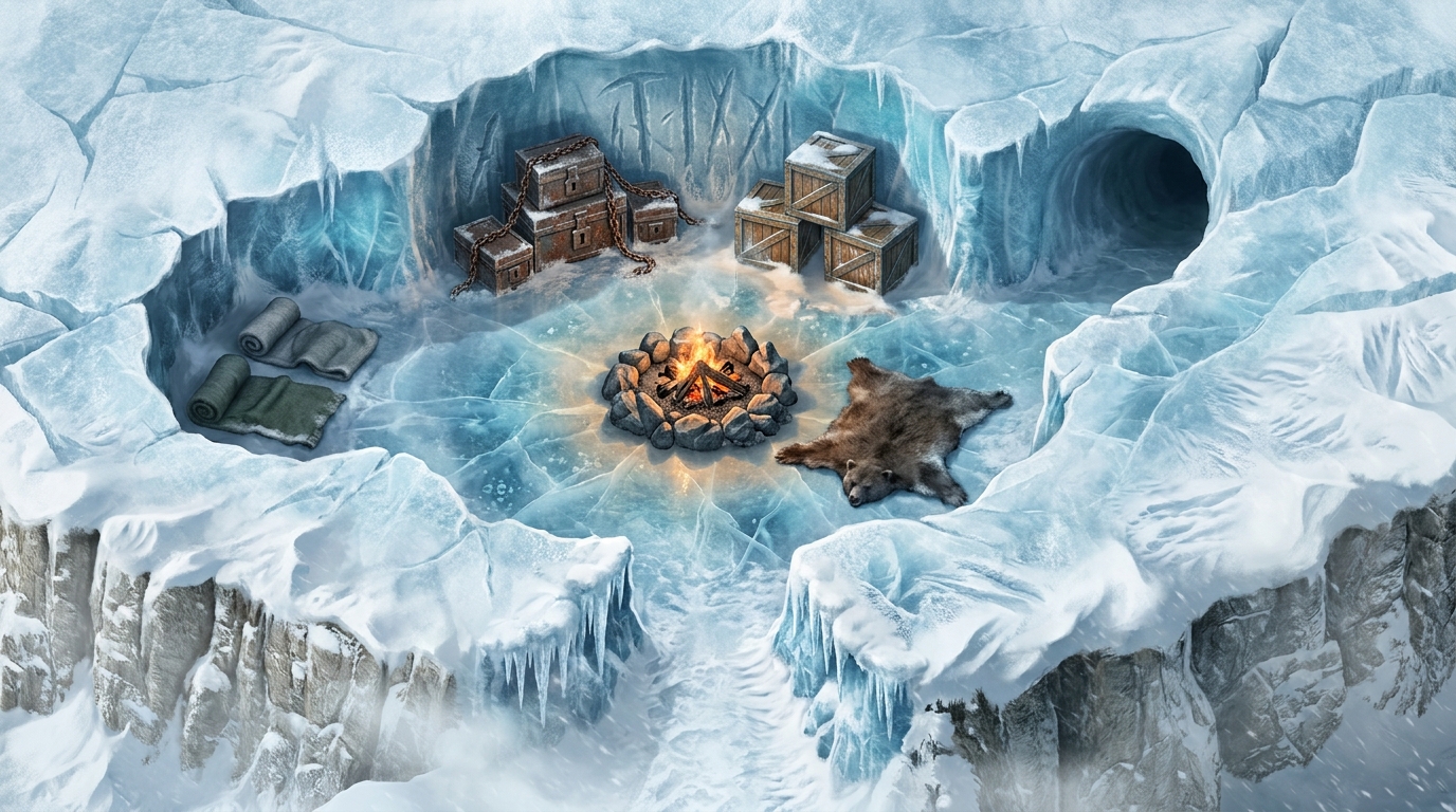 Smuggler's Ice Cave Hideout