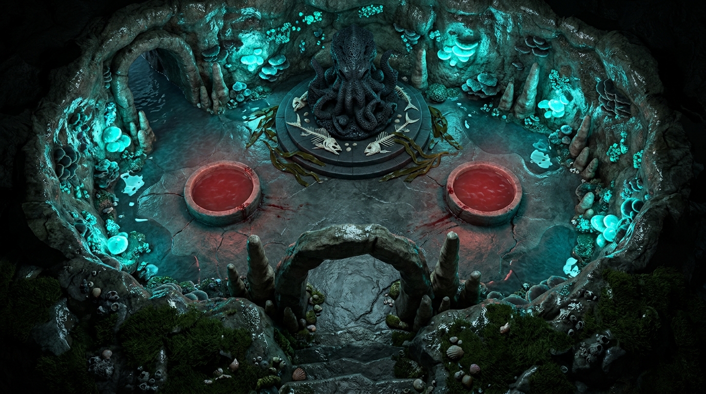 The Oceanic Cult Shrine scene 1