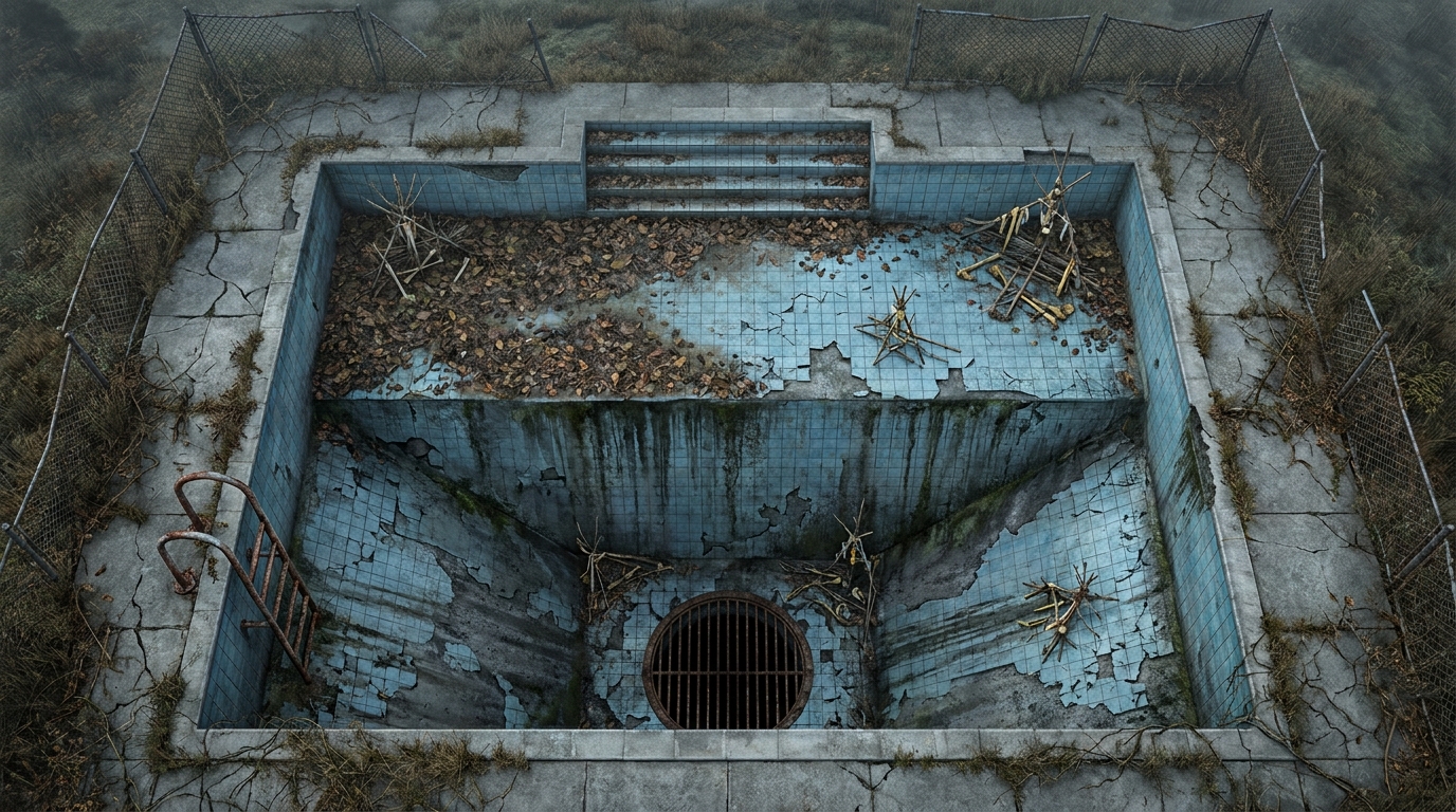 The Drained Swimming Pool