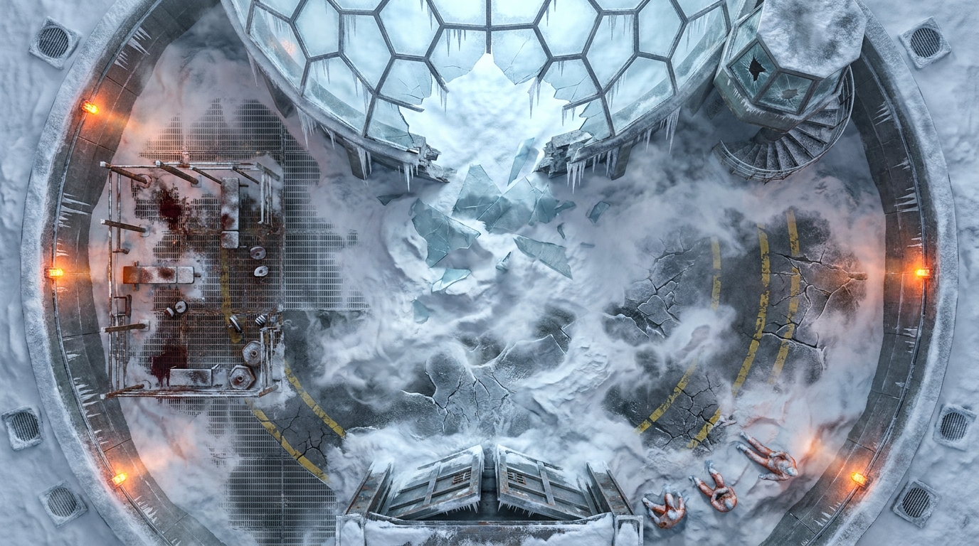 Enclosed Exercise Yard: The Frozen Dome