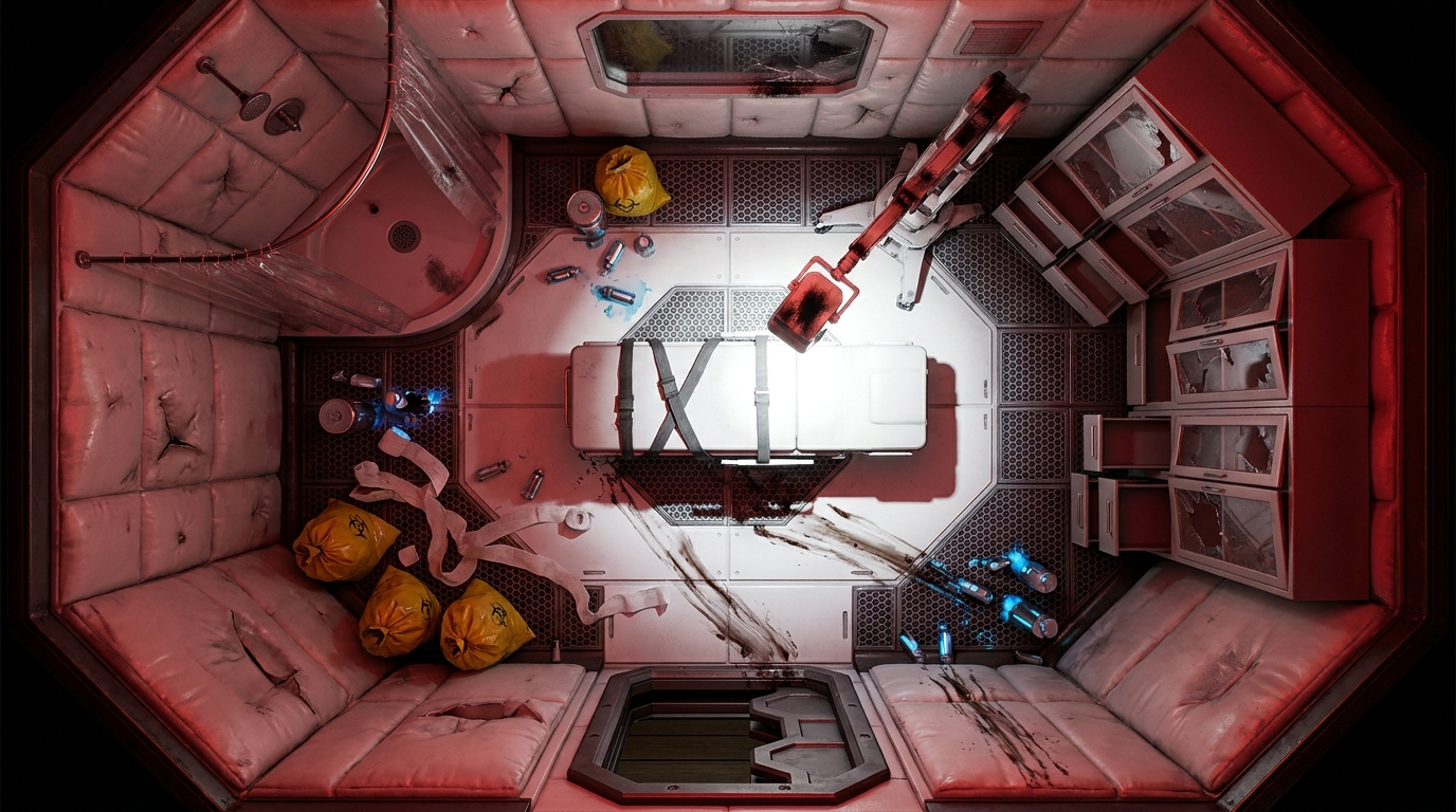 Emergency Triage Locker: Zero-G Trauma Station