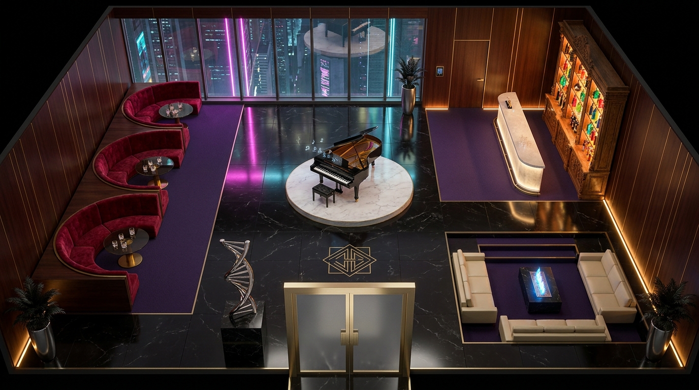 Neo-Corporate Executive Lounge scene 1