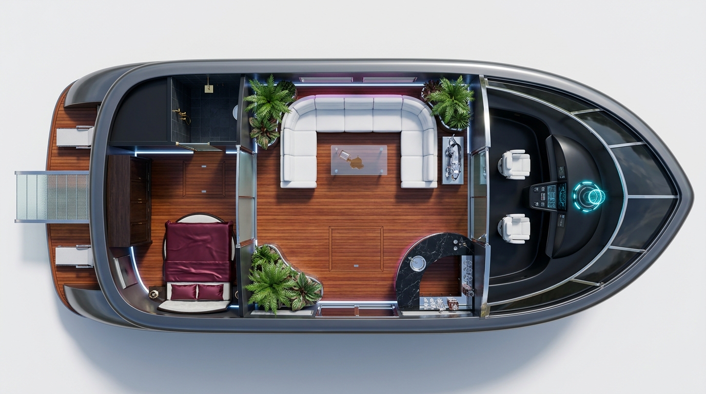 VIP Hover-Yacht Interior