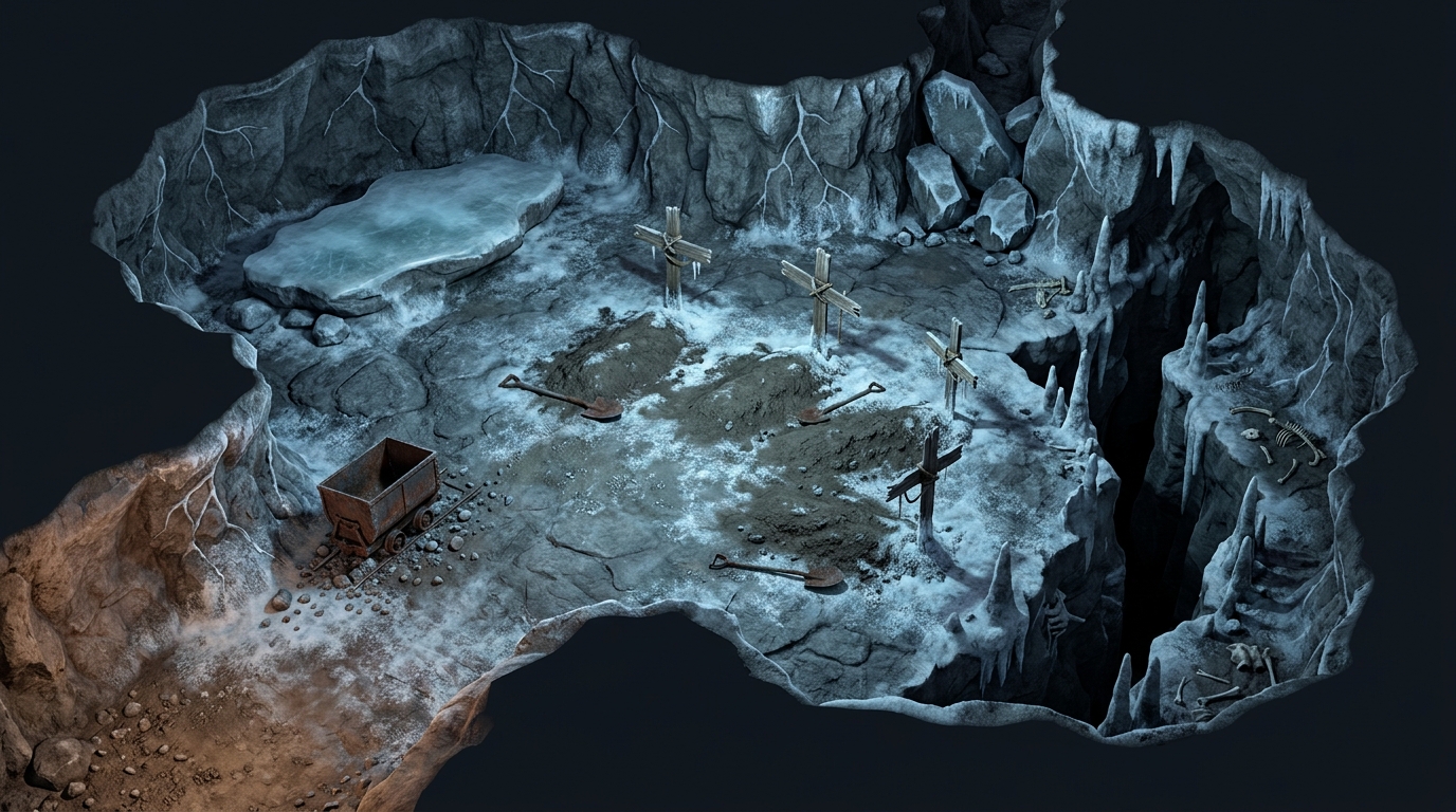 The Harrowed's Rest: Frozen Cavern Graveyard